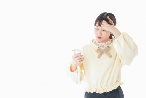 一名發燒婦女的照片